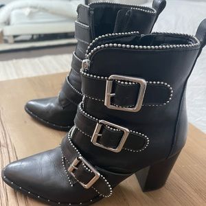 Steve Madden buckle booties